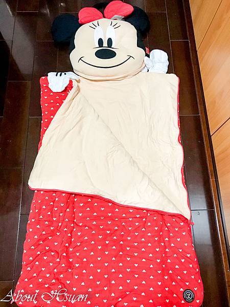 美國ZOOBIES X DISNEY 迪士尼米妮造型創意三合一睡袋 @About Hsuan美美媽咪親子美食旅遊