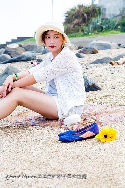 inooknit海岸漫步平底鞋。時尚也能很舒服的寶藍編織鞋 @About Hsuan美美媽咪親子美食旅遊
